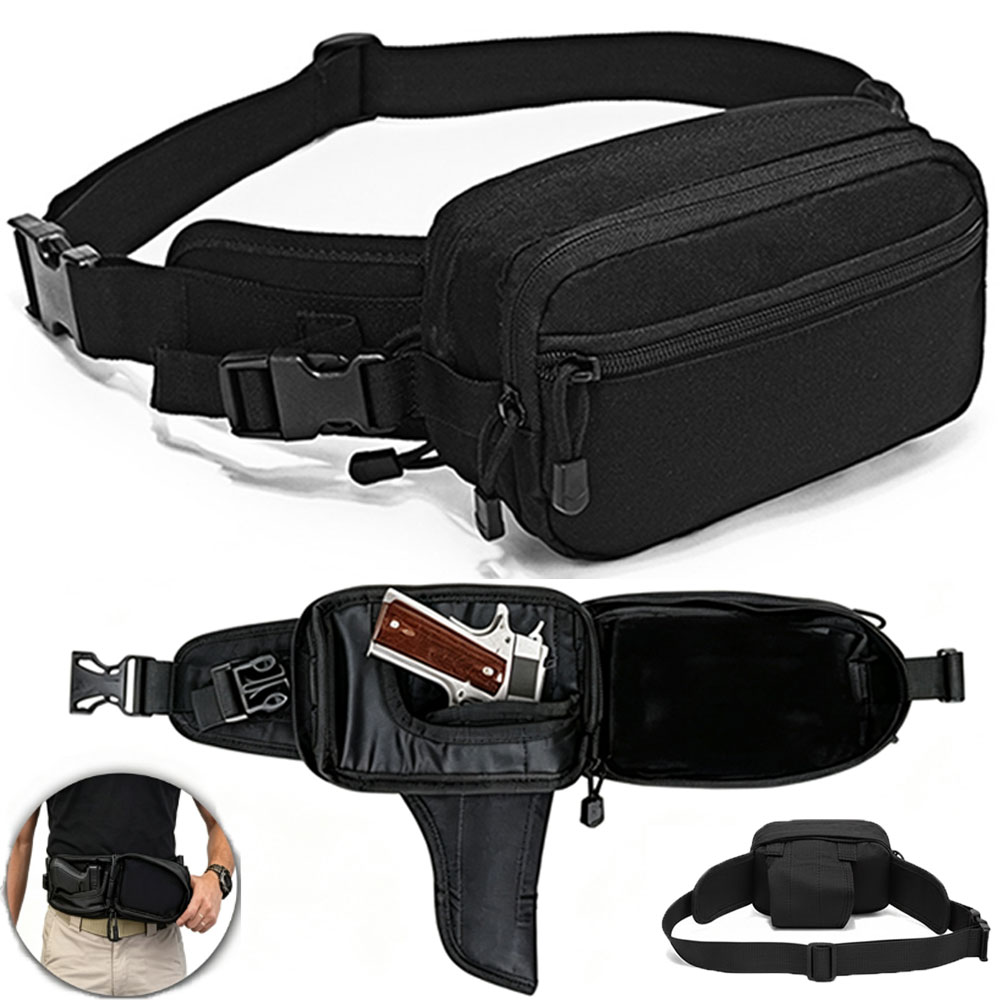 Edc Carry Pistols - タクティカルピストルバッグ、銃用バッグ、隠しホルスター付き、銃ケース、チェストバッグ、ハンティング用、クロスボディバッグ、ファニーパック、EDCツールバッグ。