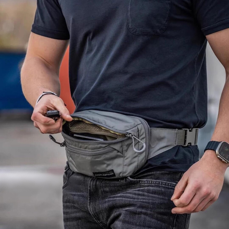 Edc Carry Bag For Men - メンズベルトバッグ、調節可能なストラップ付きウエストバッグ、タクティカルウエストパック、アウトドア隠し携行用ファニーパック、EDCツールオーガナイザー