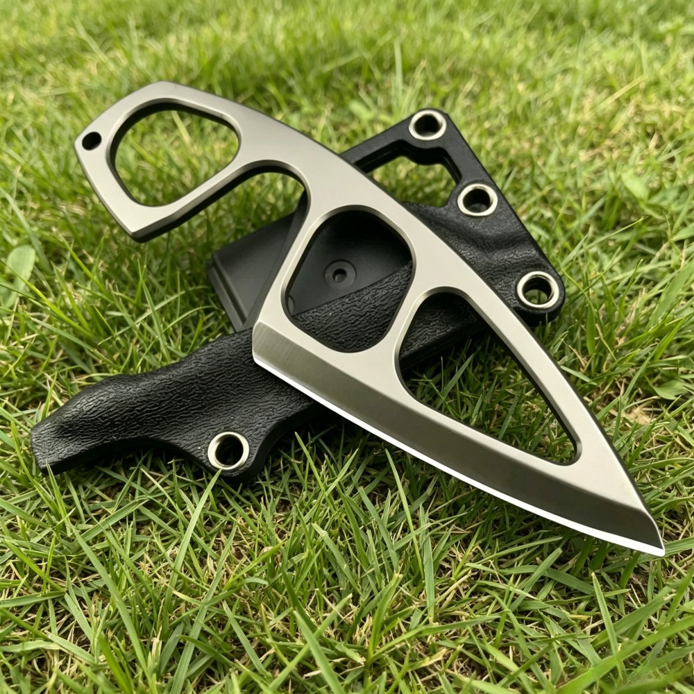 高硬度ネックナイフ 440Cブレード カイデックスシース付き - Edc Carry Pocket Knife のレビューと価格