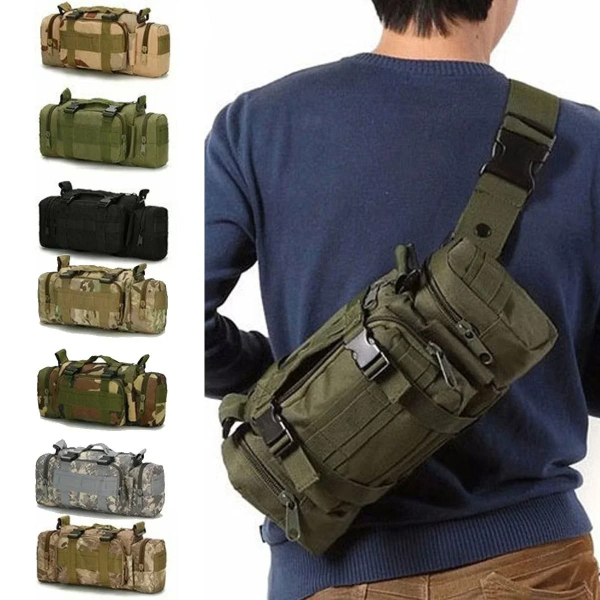 ダッフルウエストバッグ モール防水ファニーパック カメラバッ - Edc Carry Bag For Men のレビューと価格