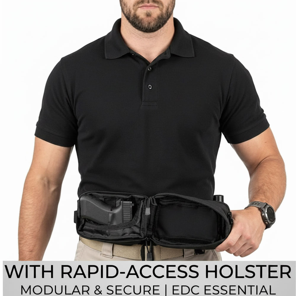 タクティカルピストルバッグ、銃用バッグ、隠しホルスター付き、 - Edc Carry Pistols のレビューと価格