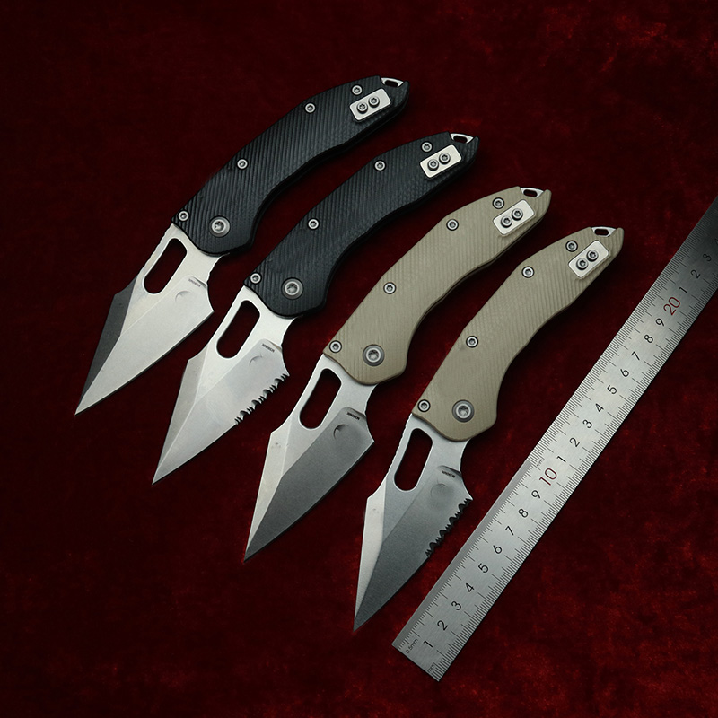LEMIFSHE マニュアルステッチテクスチャード G10  - Edc Carry Pocket Knife のレビューと価格