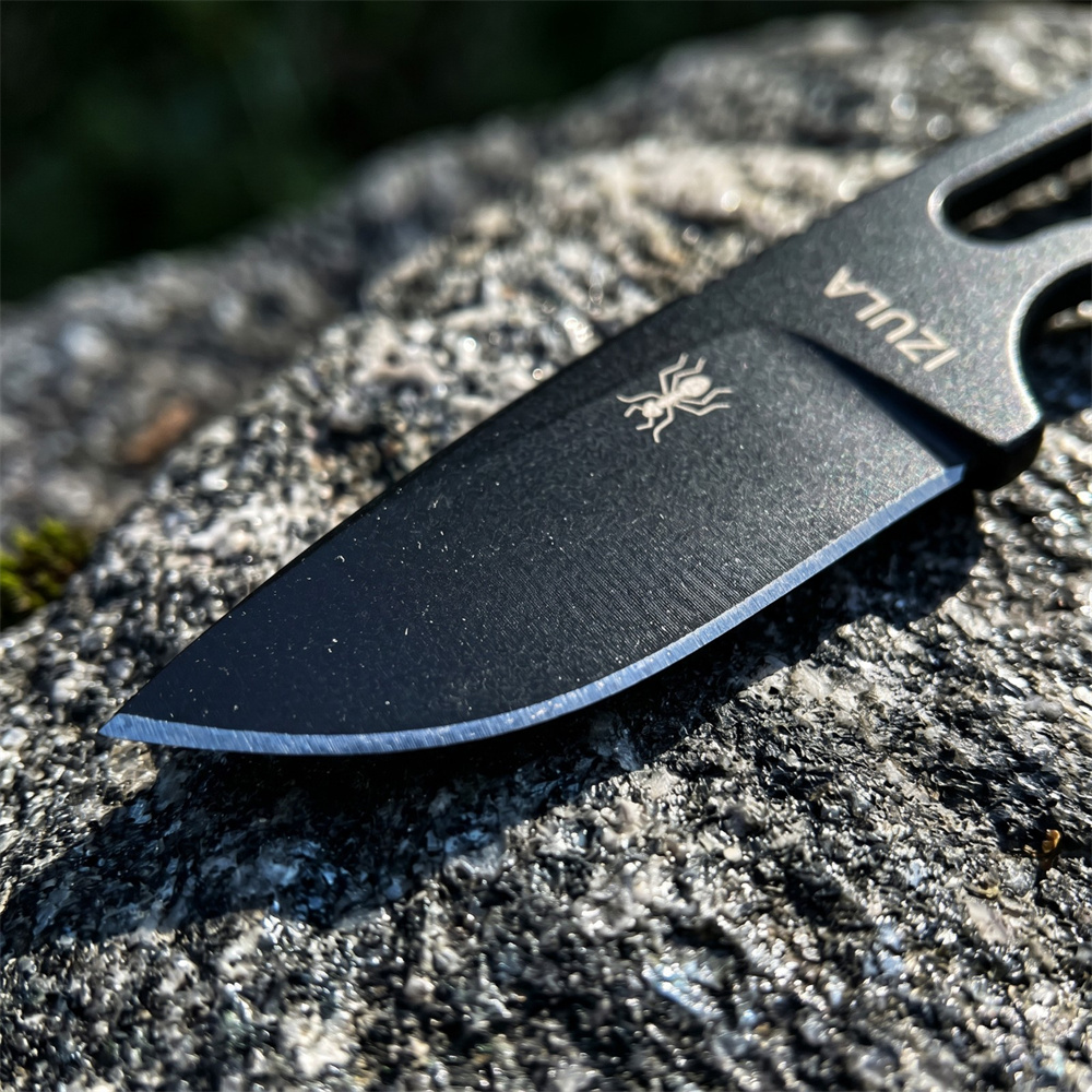 高硬度D2鋼製固定刃ナイフ、全鋼製ハンドル、キャンプ、ハイキ - Edc Carry All のレビューと価格