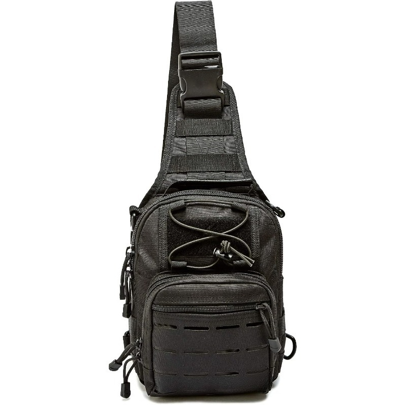 戦術的なコンパクト隠し携帯スリングバッグ、MOLLE対応ピス - Edc Concealed Carry Backpack のレビューと価格